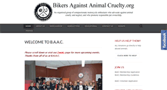 Desktop Screenshot of bikersagainstanimalcruelty.org